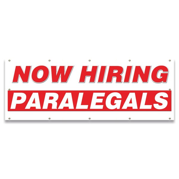 Now Hiring Paralegals Banner Apply Inside Accepting Application Single Sided